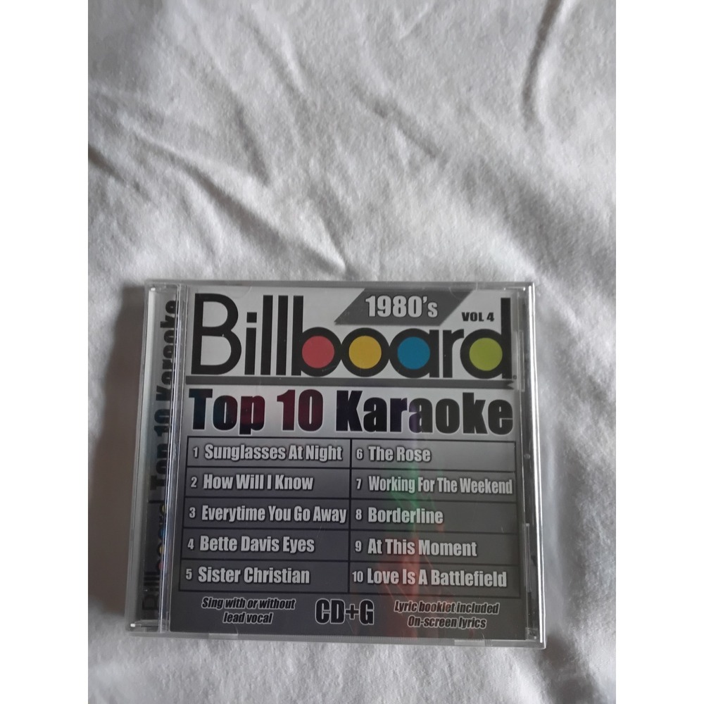 Billboard Top 10 Karaoke 1980s Volume 4 CDG Disc‎ Music - Picture 2 of 3